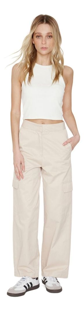 Pantalón Cargo Crudo Jacinta Tienda-0