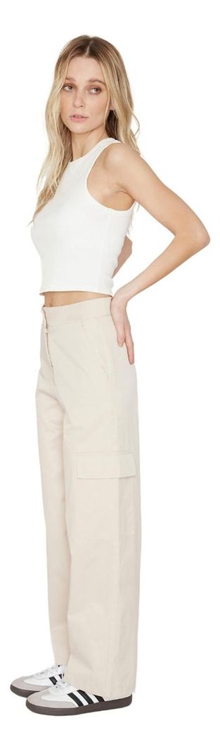 Pantalón Cargo Crudo Jacinta Tienda-1