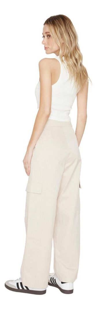 Pantalón Cargo Crudo Jacinta Tienda-2