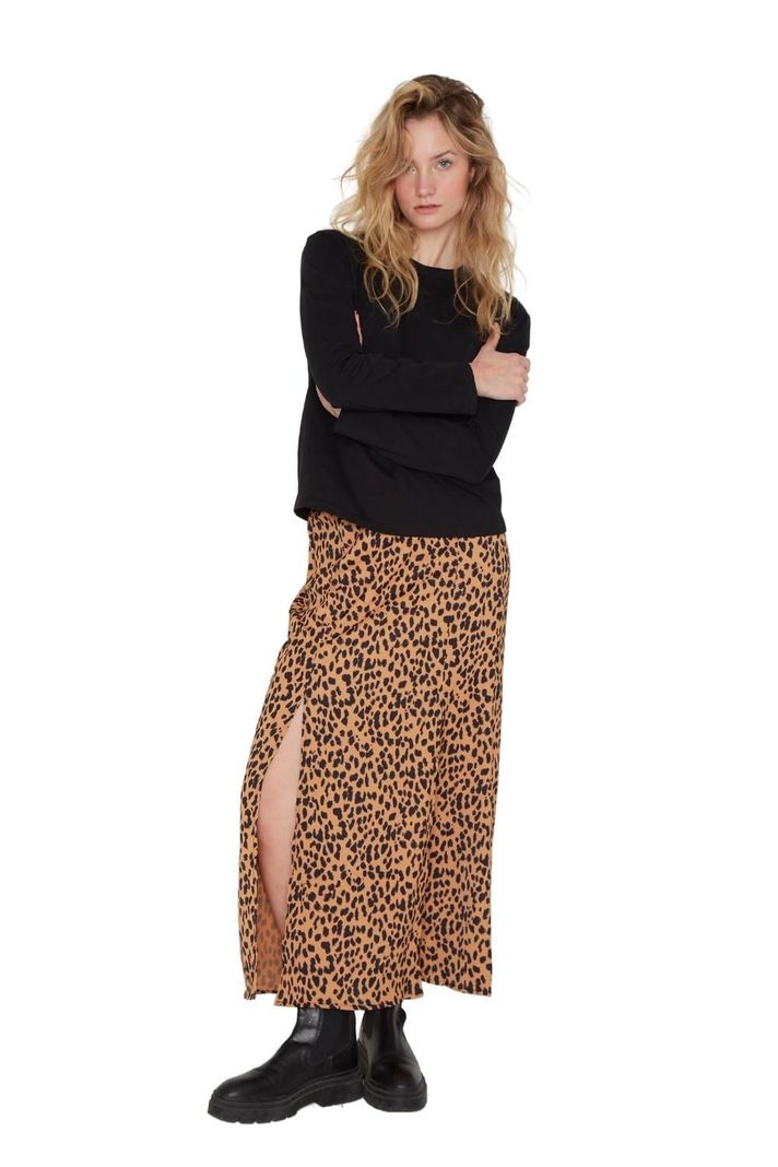 Falda Jane midi II animal print Jacinta Tienda-1