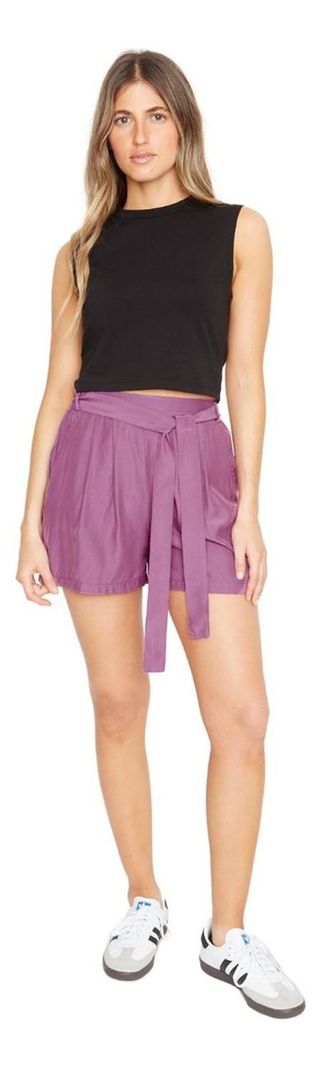 Short Greta Con Lazo Iii Uva Jacinta Tienda