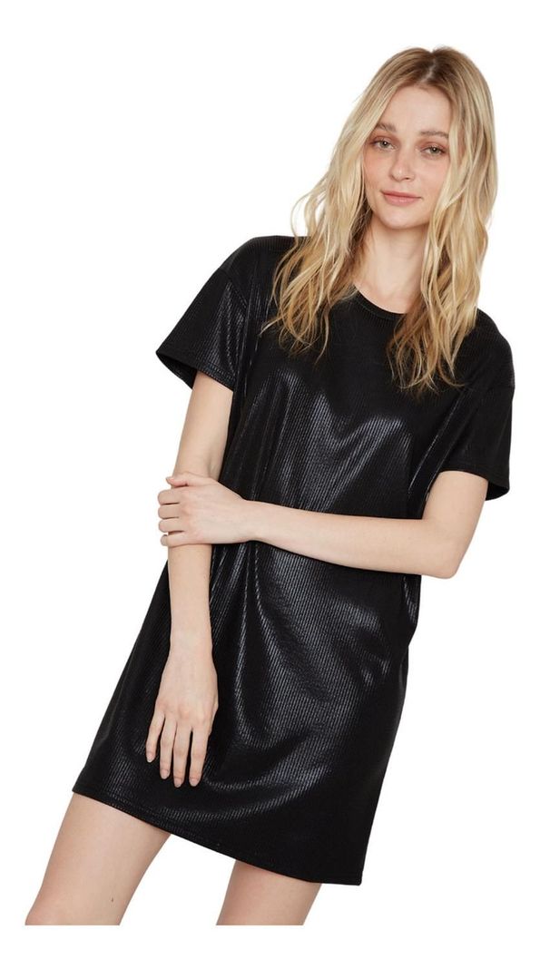 Vestido Kurt Glitter Negro Jacinta Tienda-3