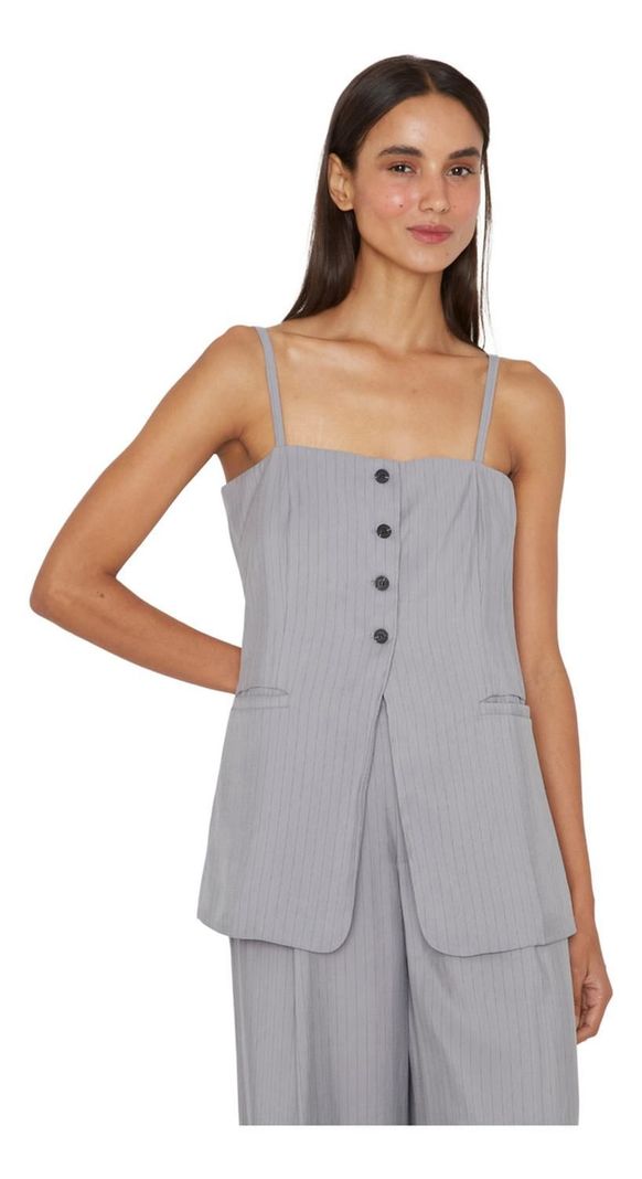 Polera Oxford Gris Jacinta Tienda-1