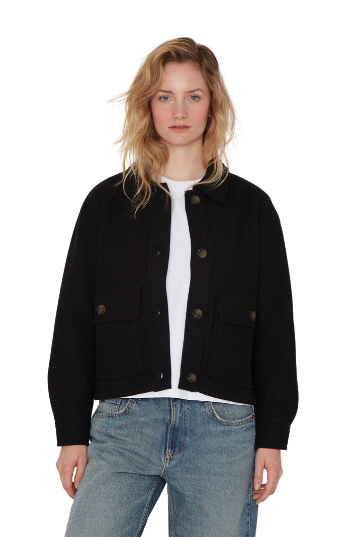Chaqueta Cargo Negra Jacinta Tienda-0