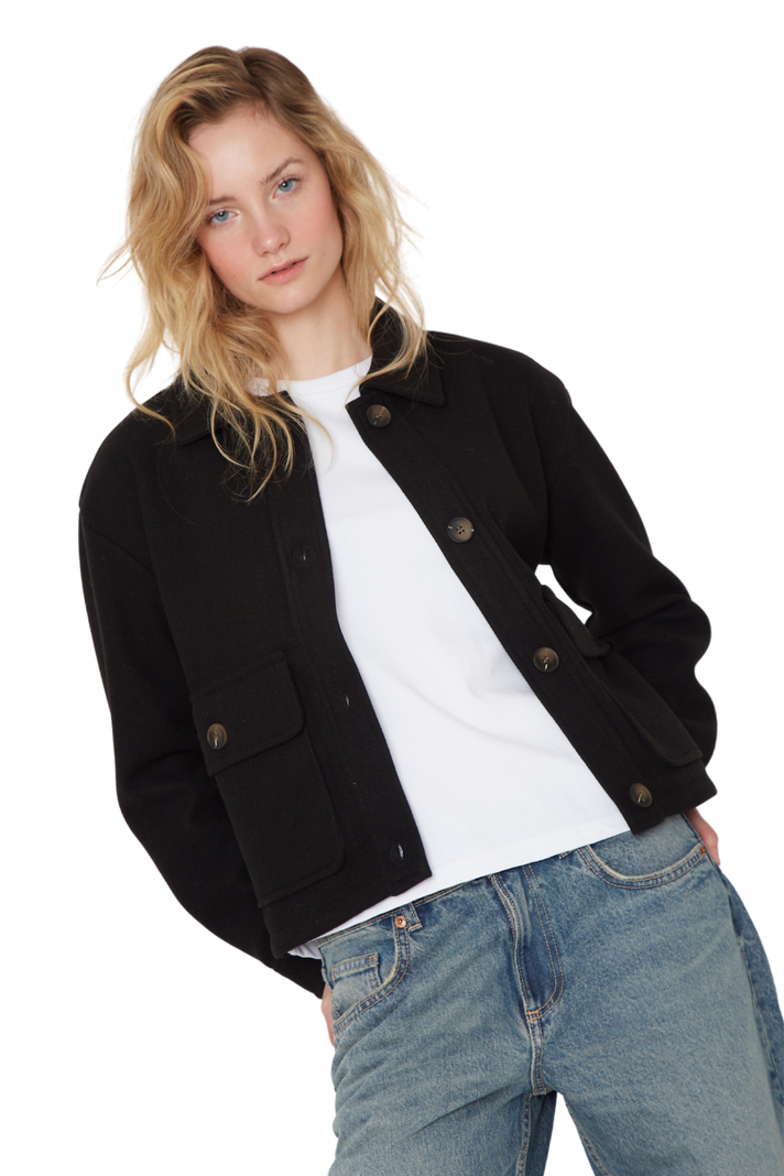 Chaqueta Cargo Negra Jacinta Tienda-1