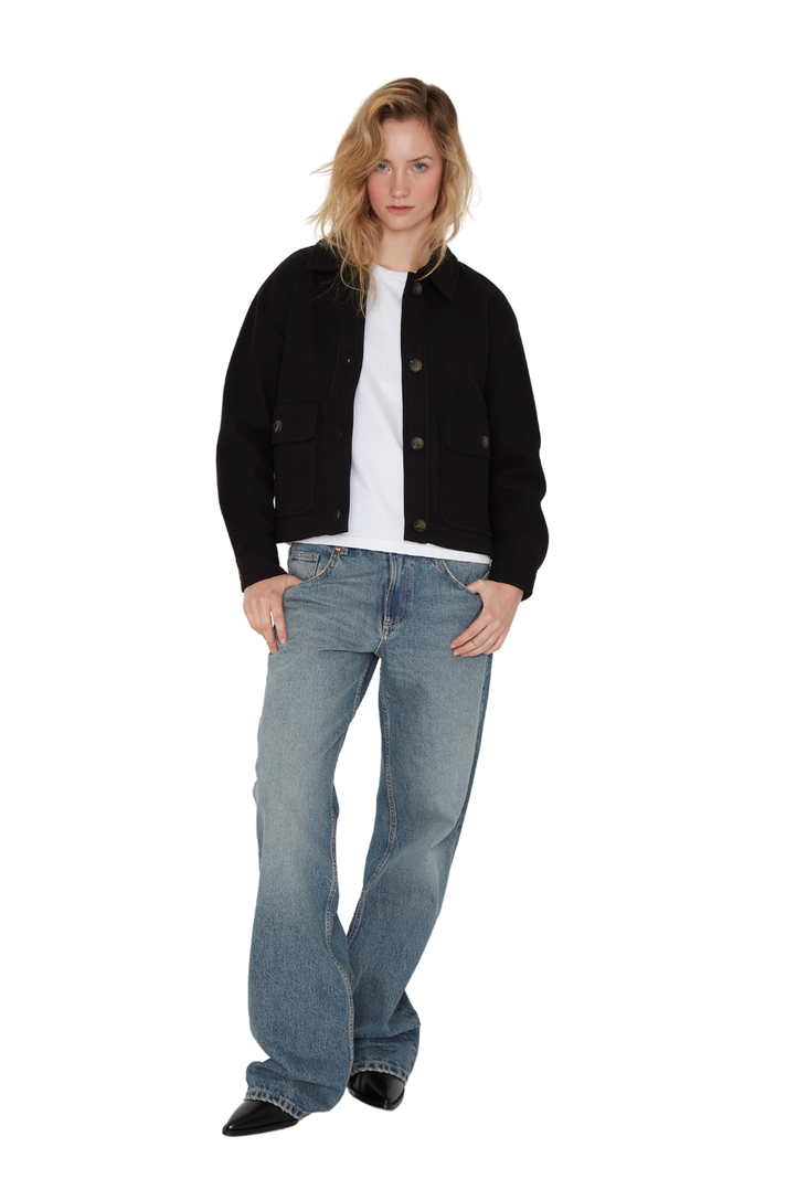Chaqueta Cargo Negra Jacinta Tienda-3