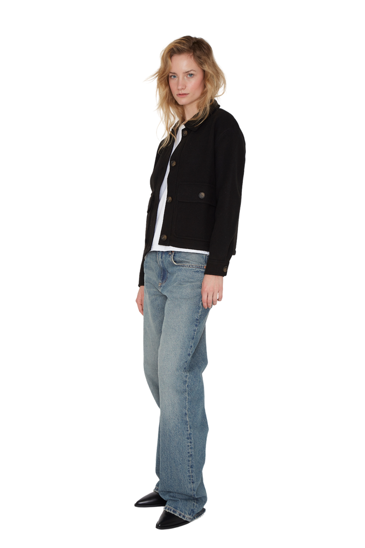 Chaqueta Cargo Negra Jacinta Tienda-5
