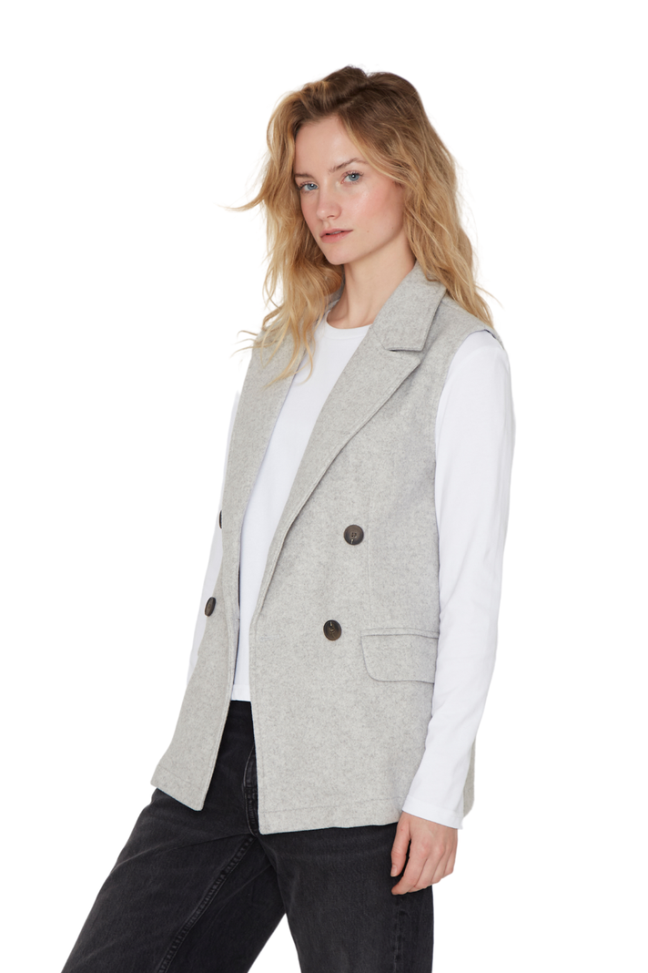Chaqueta Royal sin mangas gris Jacinta Tienda-2