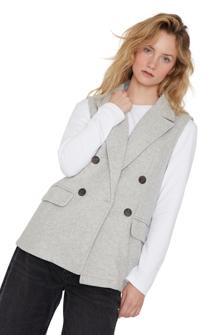 Chaqueta Royal sin mangas gris Jacinta Tienda-4