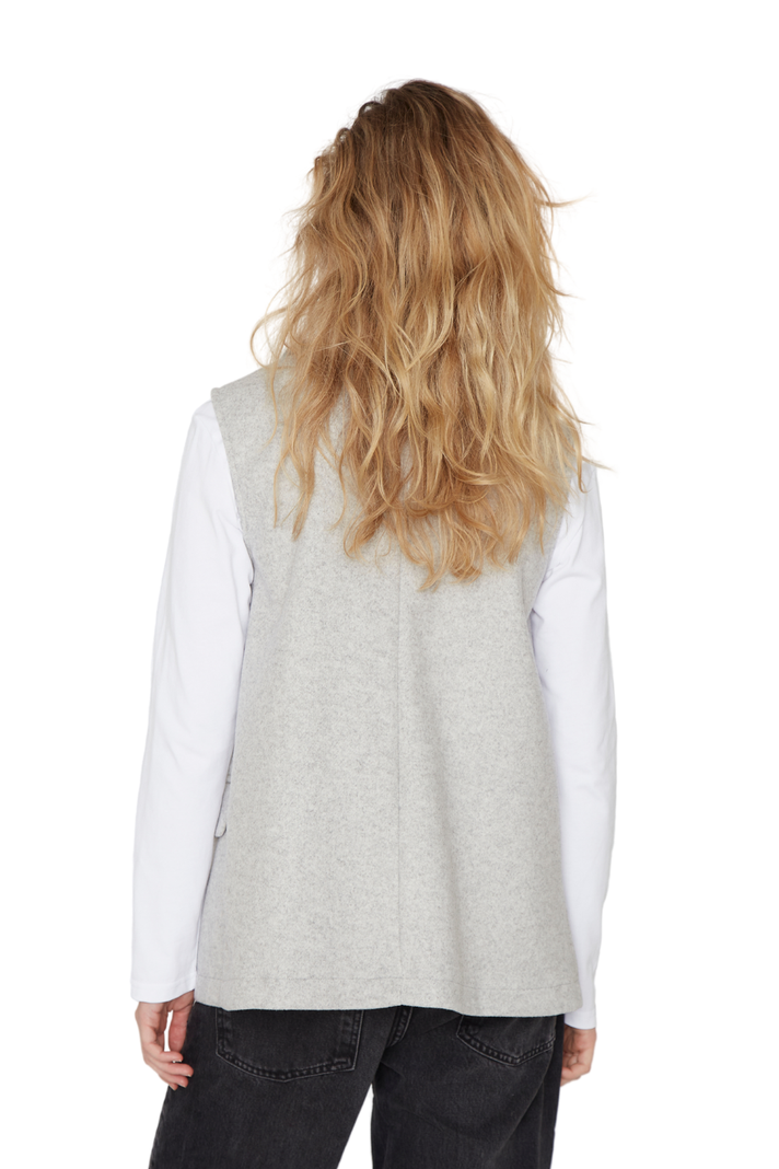 Chaqueta Royal sin mangas gris Jacinta Tienda-5