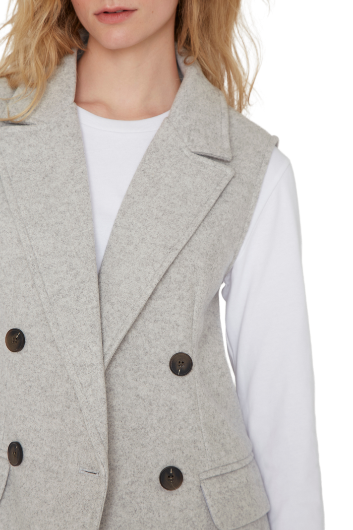 Chaqueta Royal sin mangas gris Jacinta Tienda-6
