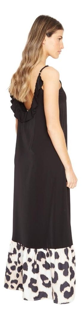 Vestido Libra Iii Negro Print Jacinta Tienda-2