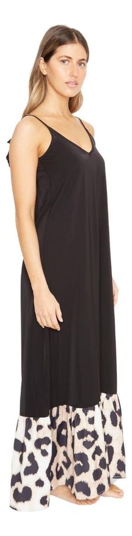 Vestido Libra Iii Negro Print Jacinta Tienda-3