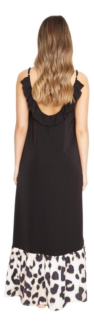 Vestido Libra Iii Negro Print Jacinta Tienda-4
