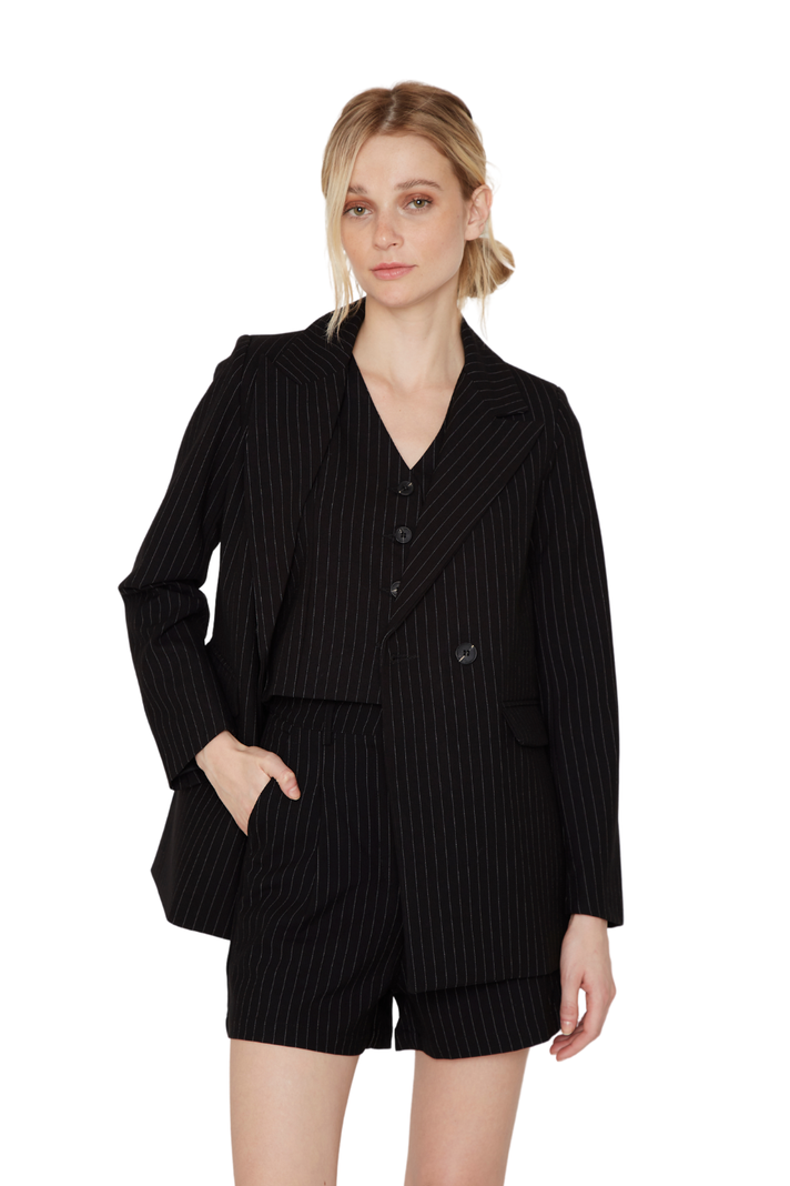 Blazer Owen rayas negro Jacinta Tienda-1