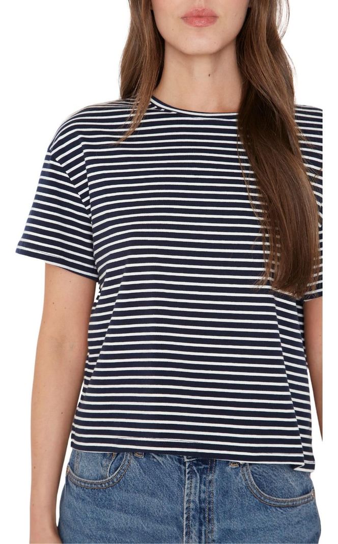 Polera Ara Azul Y Blanca Jacinta Tienda-6