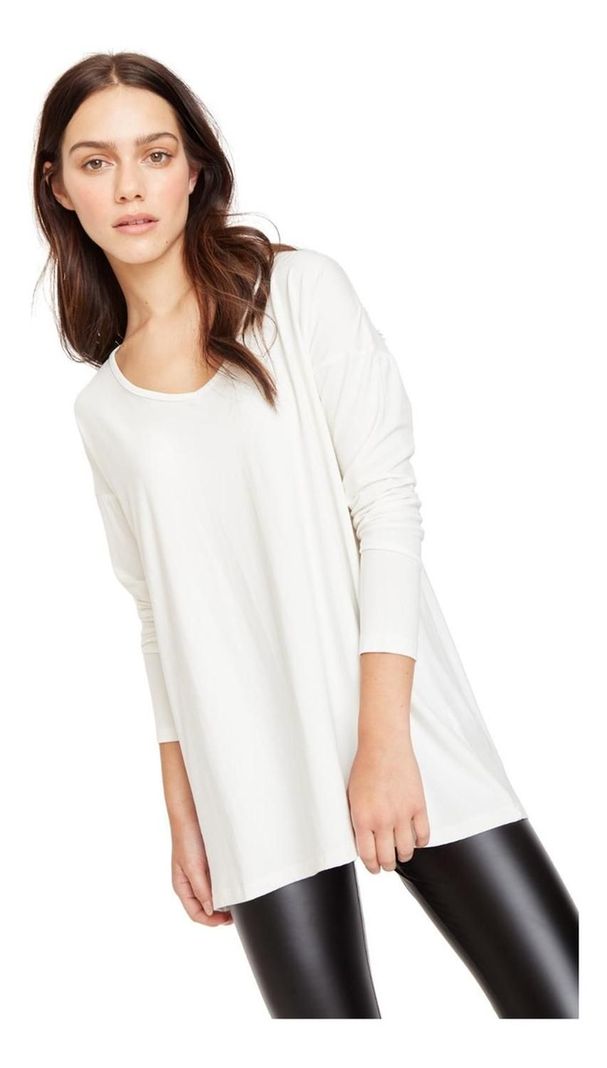 Polera Alana En V Blanca Jacinta Tienda-3