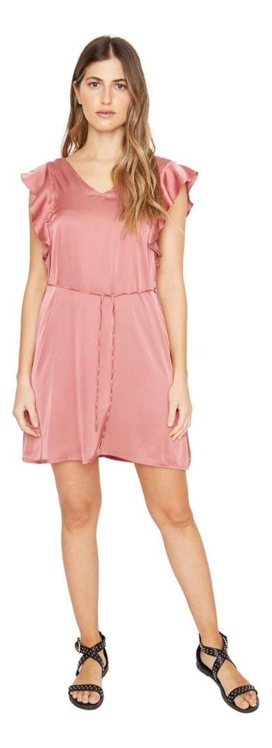 Vestido Zu Satin Cobre Jacinta Tienda-3