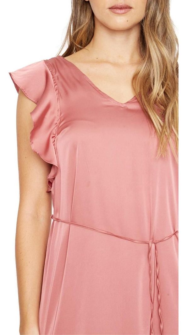 Vestido Zu Satin Cobre Jacinta Tienda-6