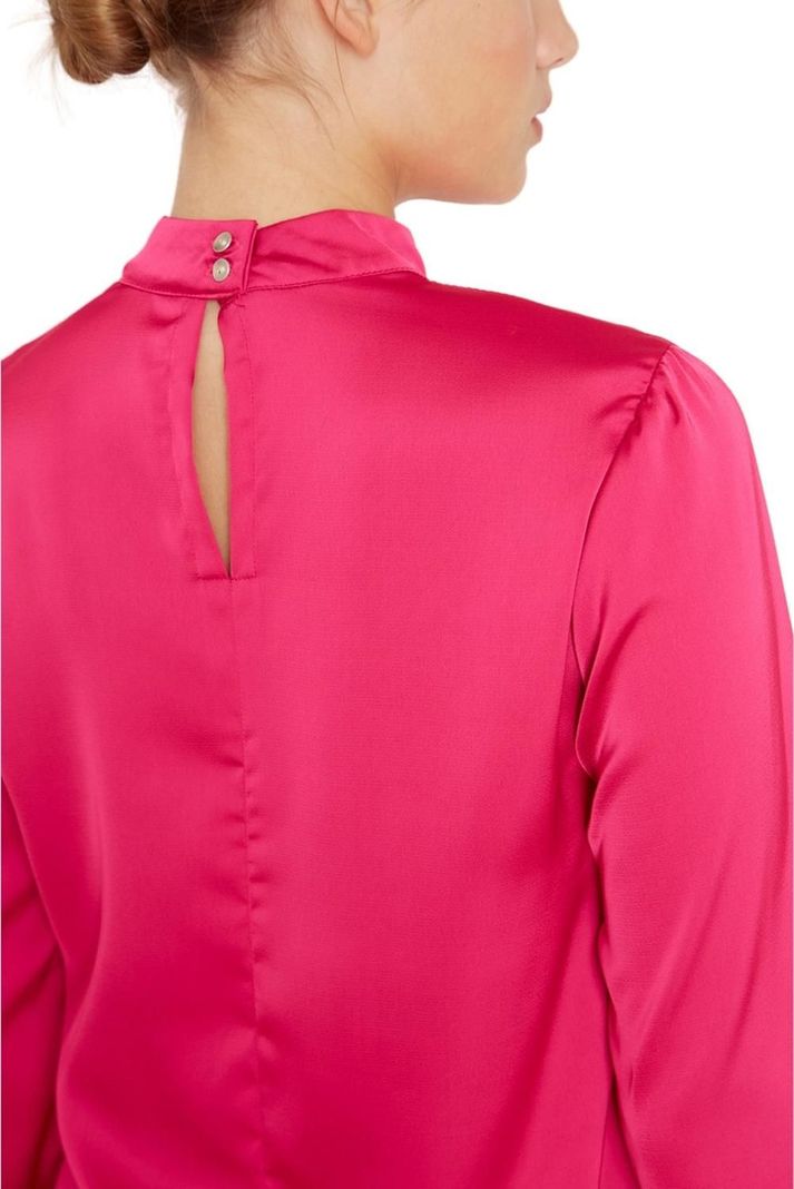 Blusa Paula Ii Satin Fucsia Jacinta Tienda-5