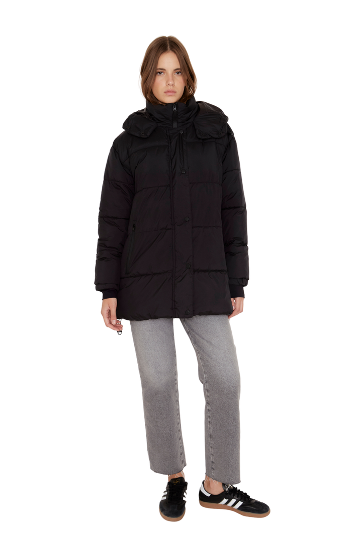 Parka Celine negra Jacinta Tienda-0