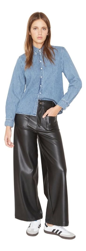 Camisa Denim Ii Azul Jacinta Tienda-2