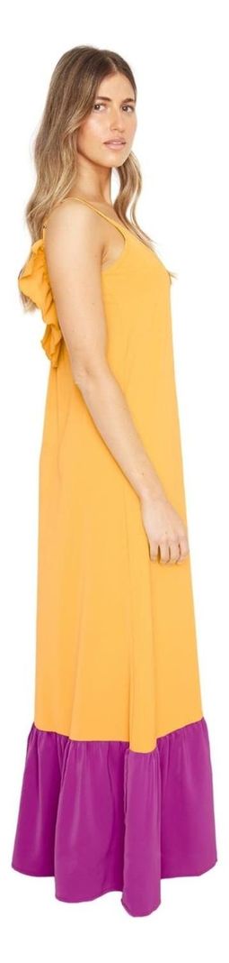 Vestido Libra Iii Amarillo Jacinta Tienda-3