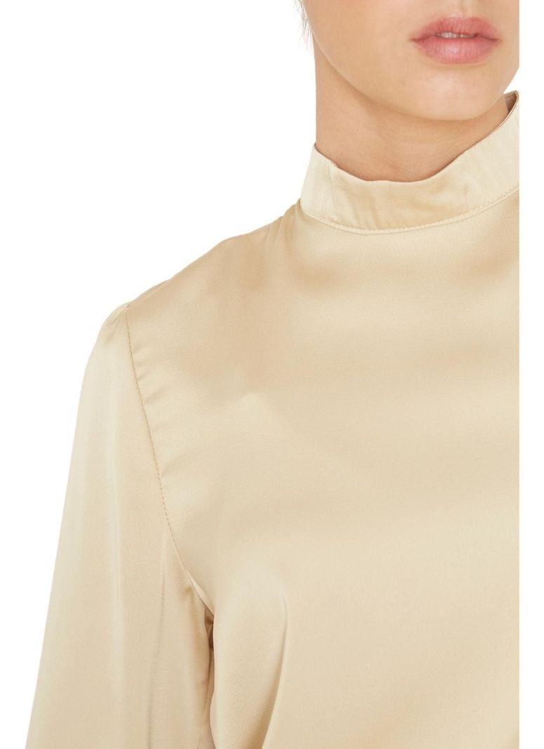 Blusa Paula Ii Satin Dorada Jacinta Tienda-4