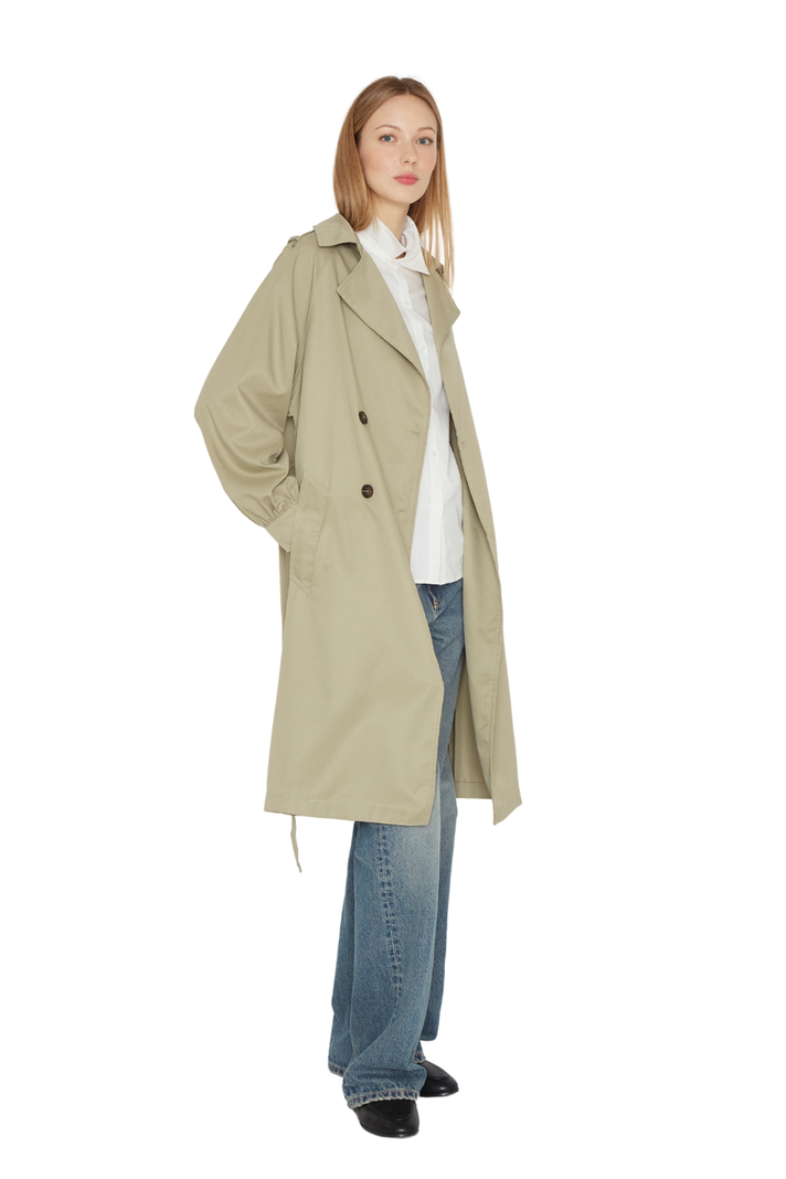 Trench Coat Porter verde Jacinta Tienda-2