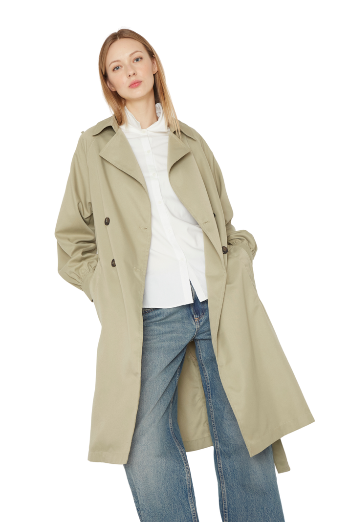 Trench Coat Porter verde Jacinta Tienda-3