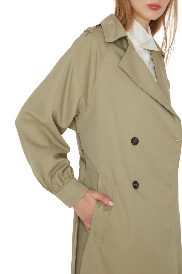 Trench Coat Porter verde Jacinta Tienda-6