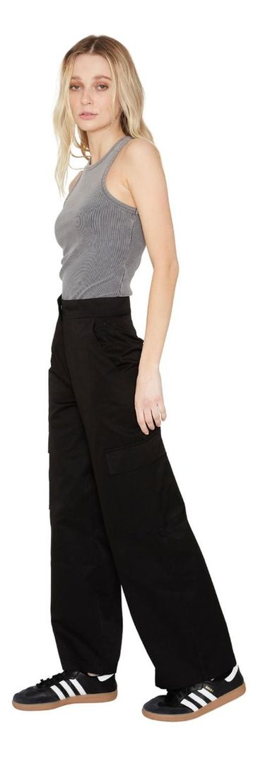 Pantalón Cargo Negro Jacinta Tienda-2
