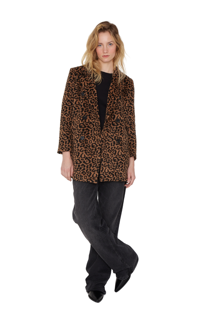 Abrigo Gracia animal print camel Jacinta Tienda-1