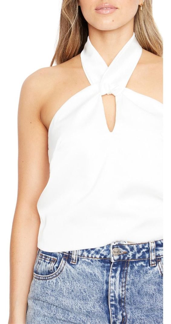 Blusa Elisa Satin Blanca Jacinta Tienda-4