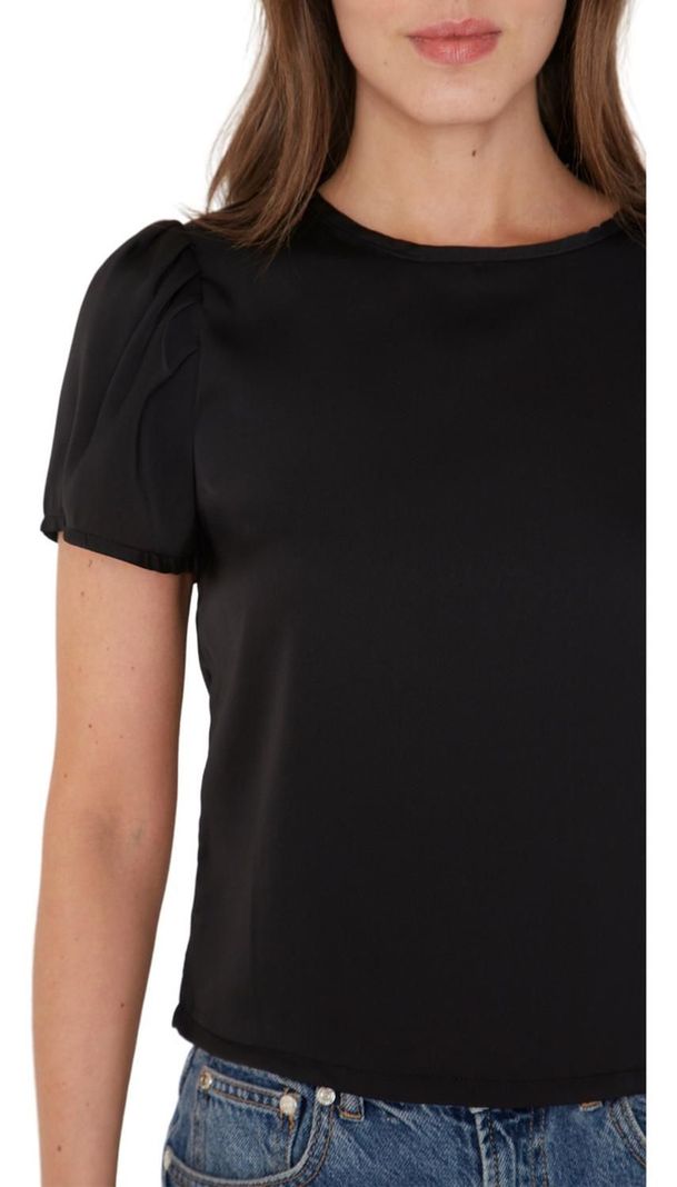 Blusa Olivia Satin Negra Jacinta Tienda-6