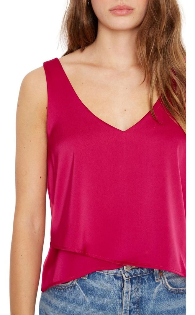 Polera Sara Sin Mangas Satin Fucsia Jacinta Tienda-5
