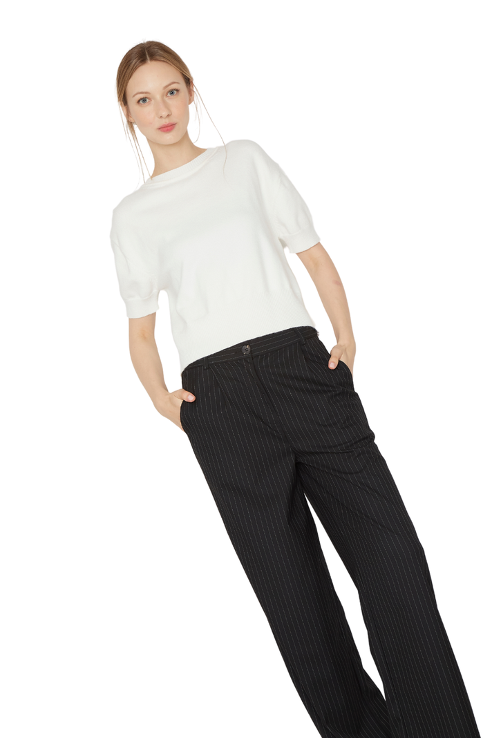 Pantalón Porter líneas negro Jacinta Tienda-1