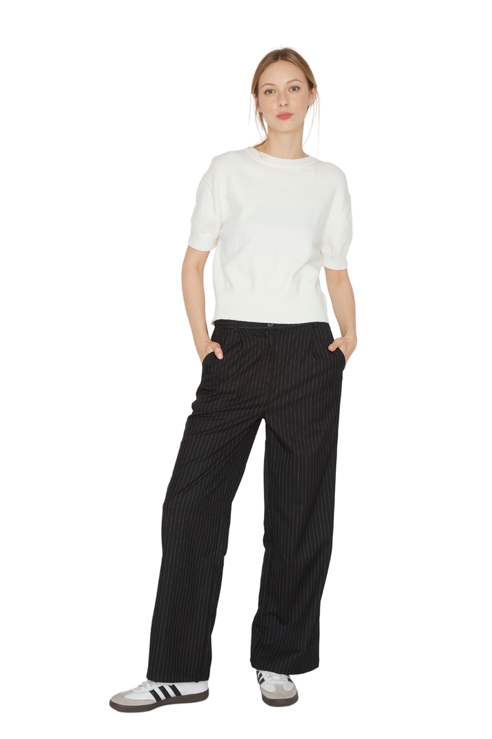 Pantalón Porter líneas negro Jacinta Tienda-2