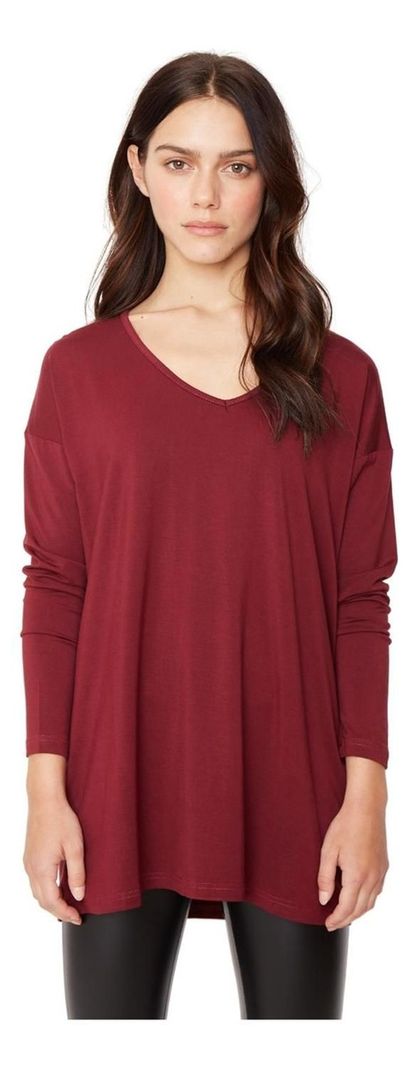 Polera Alana En V Uva Jacinta Tienda-0