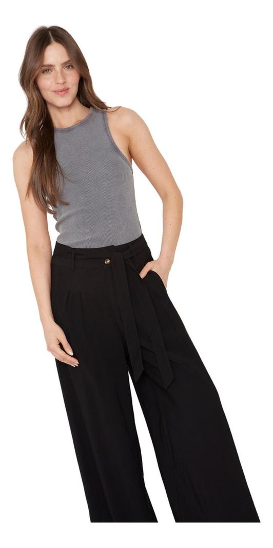 Pantalon Laura Ii Negro Jacinta Tienda 32