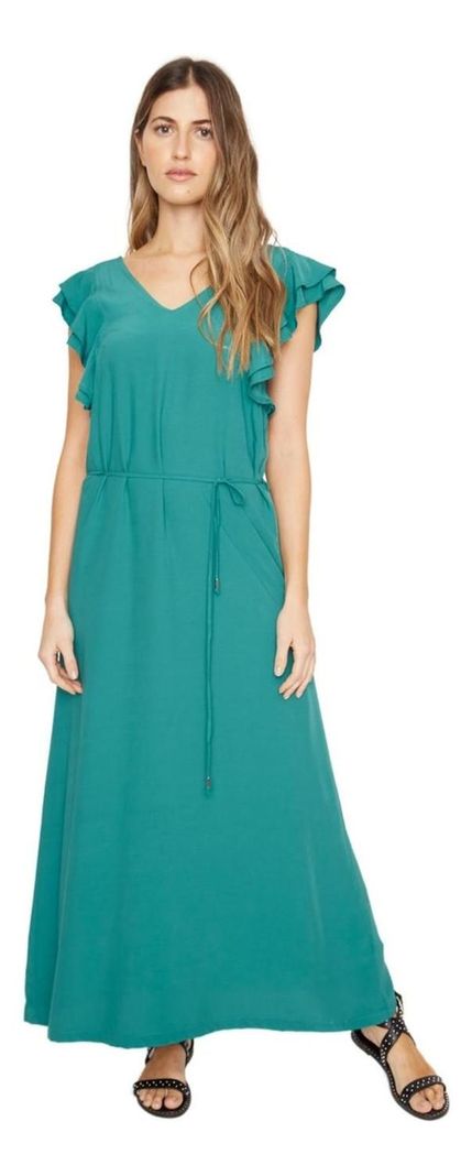 Vestido Zuzu Petroleo Jacinta Tienda Azul Petroleo XS