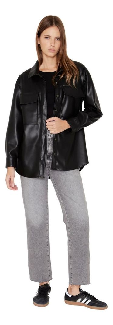 Camisa Tokio Oversize Negra Jacinta Tienda-3