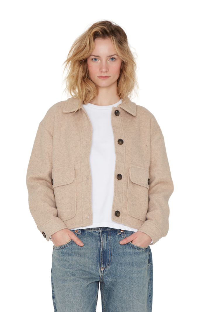 Chaqueta Cargo Camel Jacinta Tienda-0