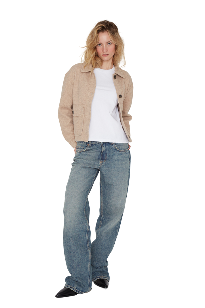 Chaqueta Cargo Camel Jacinta Tienda-2