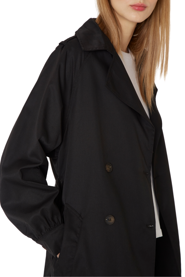 Trench Coat Porter negro Jacinta Tienda-6