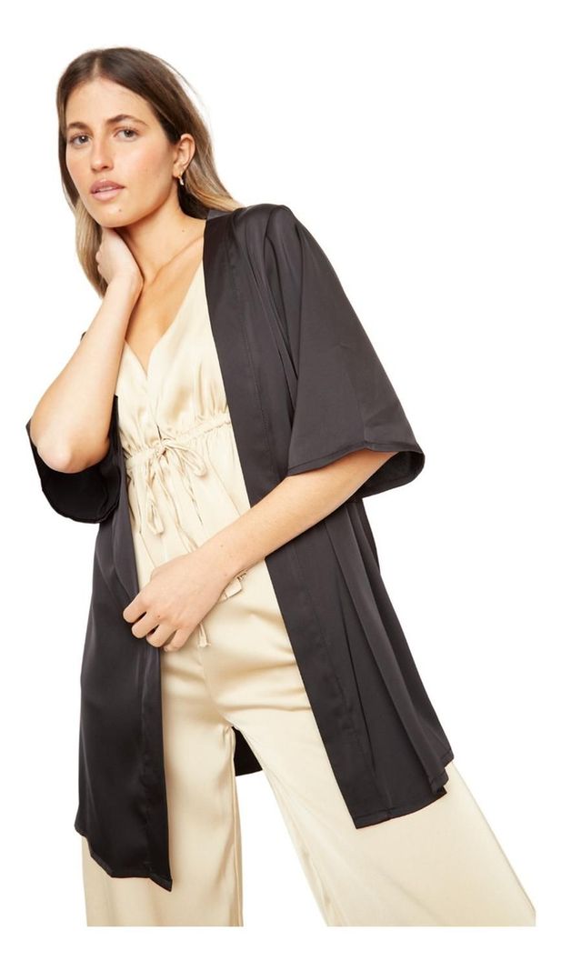 Kimono Lis Satin Negro Jacinta Tienda-3