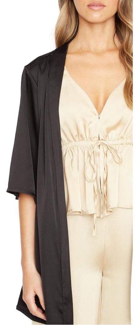 Kimono Lis Satin Negro Jacinta Tienda-5