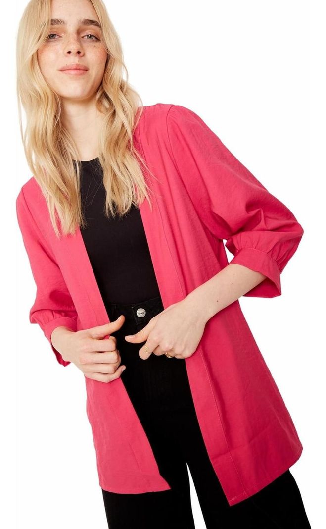 Kimono Eva Corto Fucsia-4