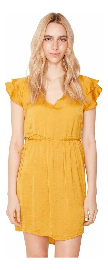 Vestido Anna Corto Amarillo Jacinta Tienda-4