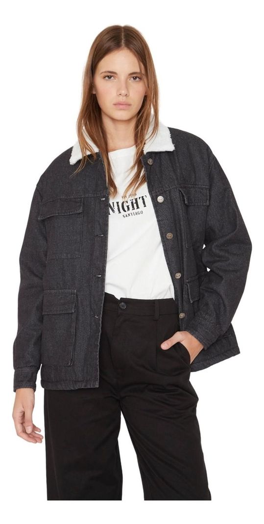 Chaqueta James Denim Negra Jacinta Tienda-0